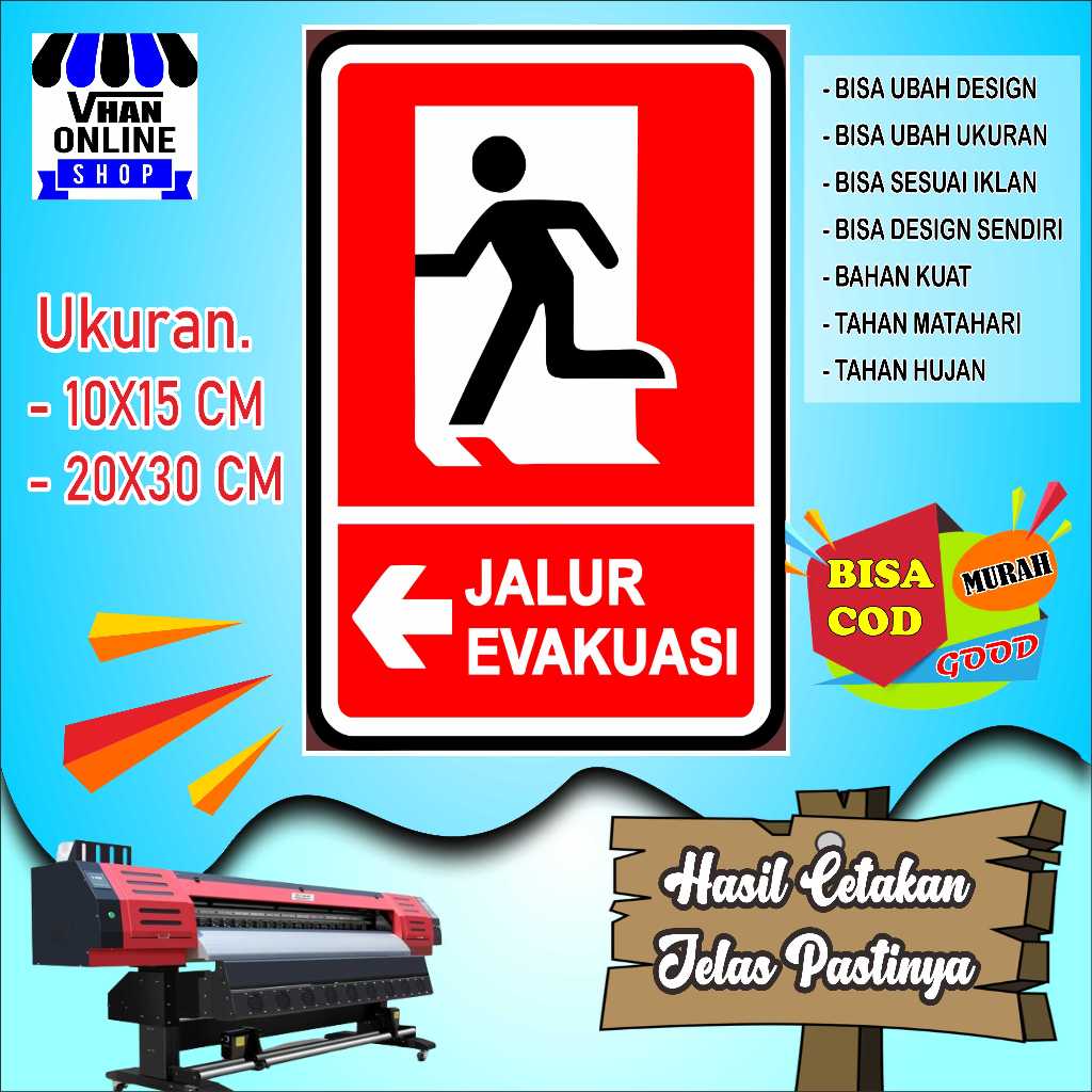 

Cetak Sticker Tempelan Untuk Jalur Evakuasi Merah
