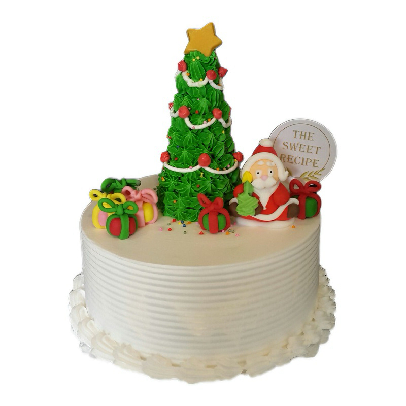 

Christmas Tree Santa Cake
