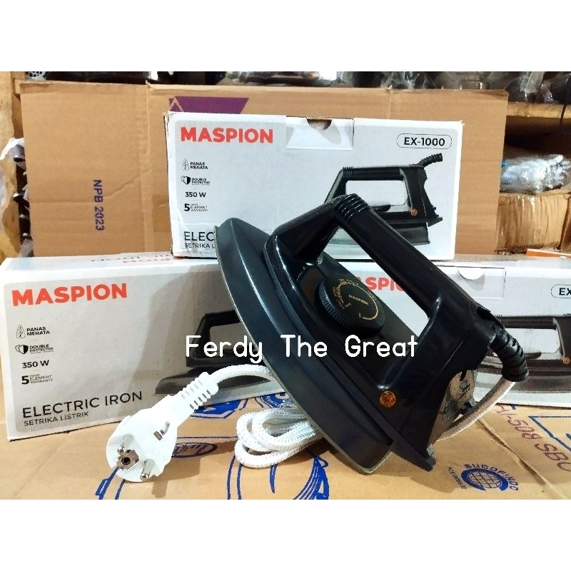 Setrika maspion ex 1000 / seterika maspion ex1000 / setrika baju maspion / gosokan baju maspion ex 1