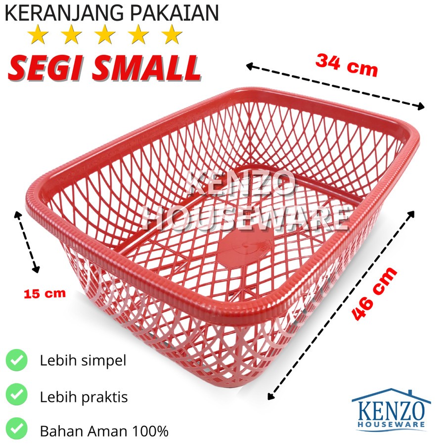 Keranjang Baju SMALL TABITHA Kotak Baju Pakaian Laundry Kotor Bersih Plastik Serbaguna