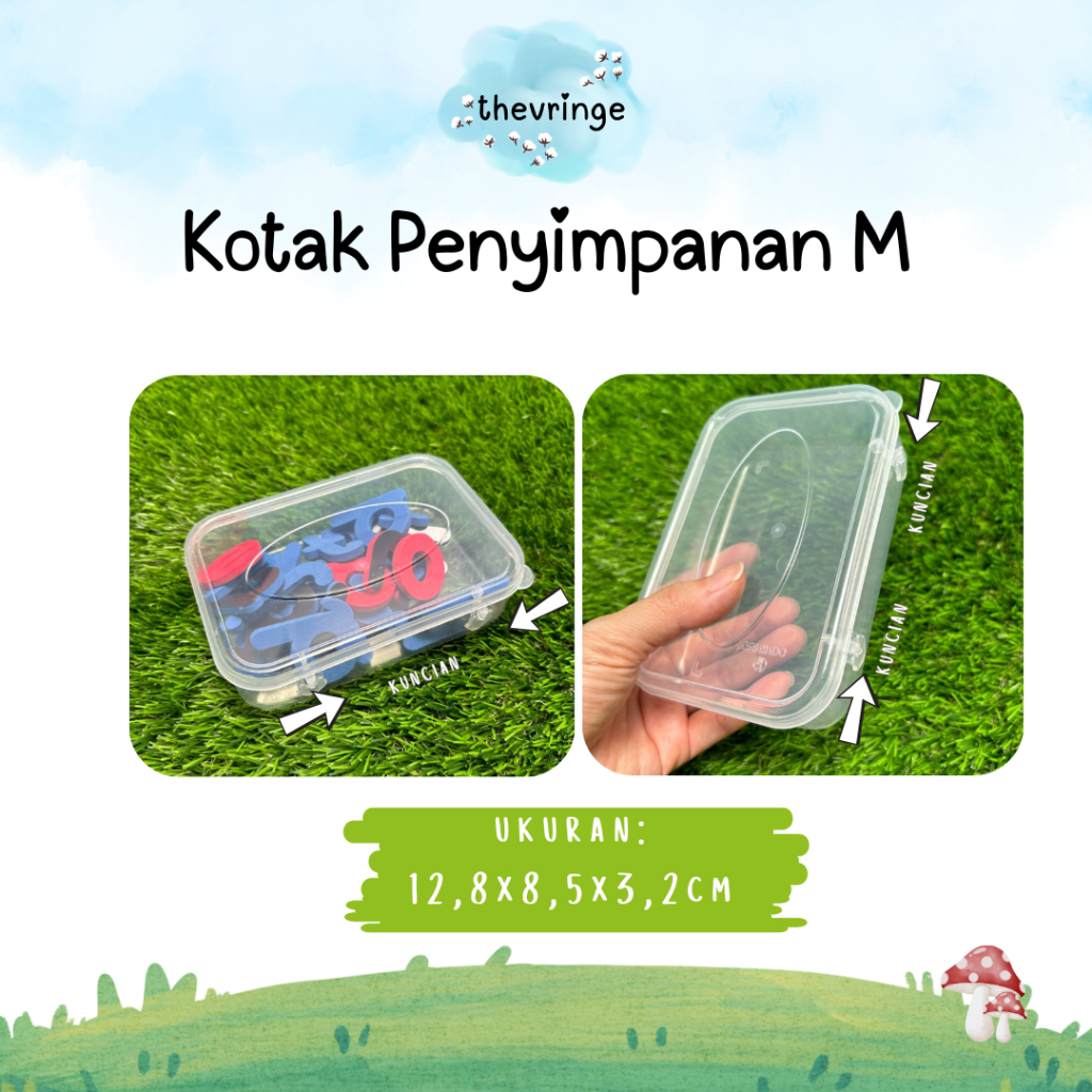 Kotak Peyimpanan Plastik Serbaguna kotak plastik kecil mainan aksesoris jepitan