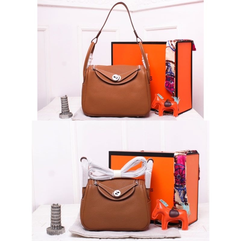 SF LINDY GHW SHOULDER BAG 19 25 DOUBLE BOX KULIT ASLI KULAS LENTUR