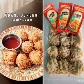 

udang rambutan isi 12 pcs free saos bangkok finna