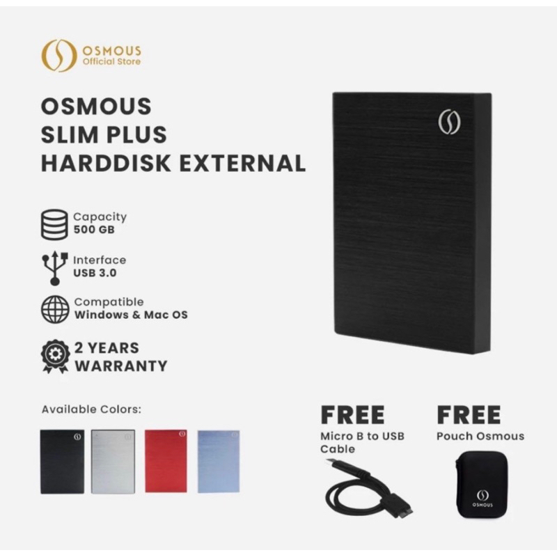 osmous hard disk external 500GB Portable Storage