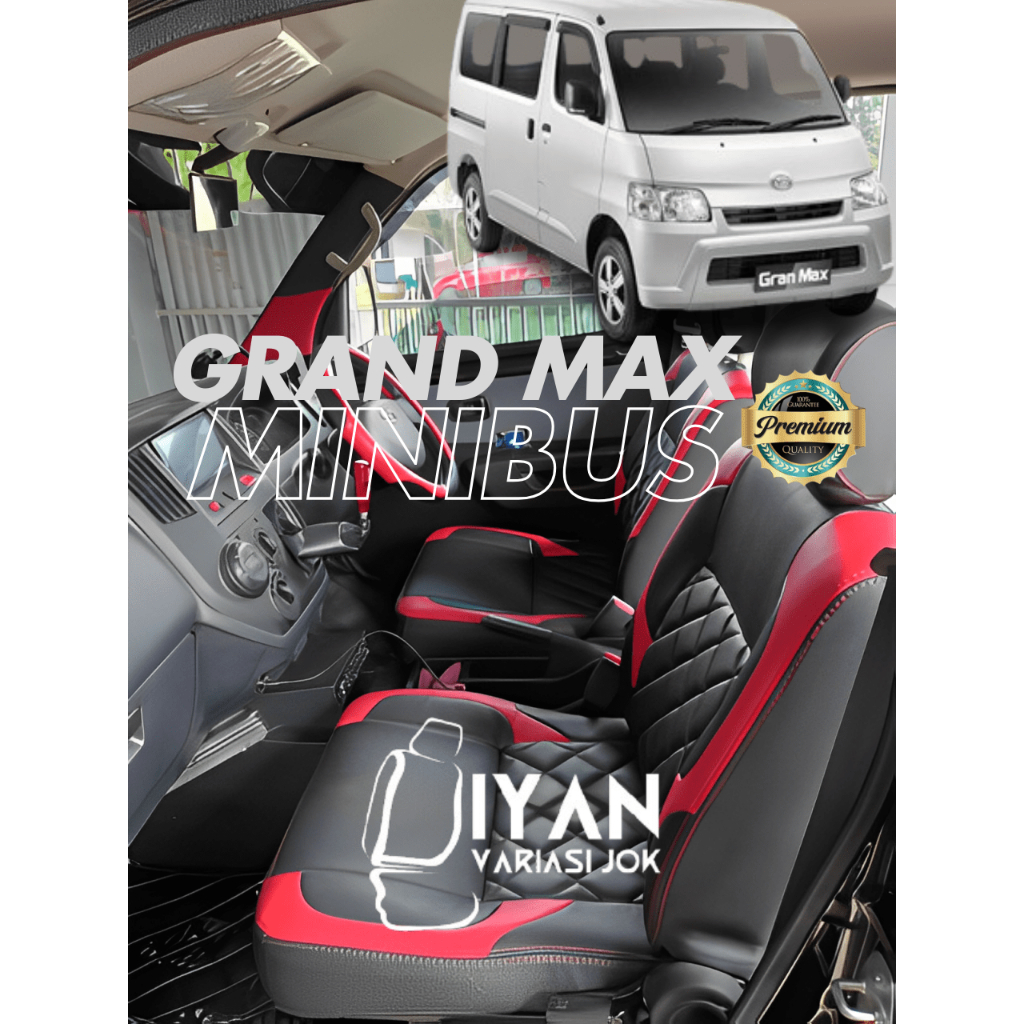 Sarung Jok Mobil I Cover Jok Mobil Grand Max Minibus Variasi Kotak Sabit