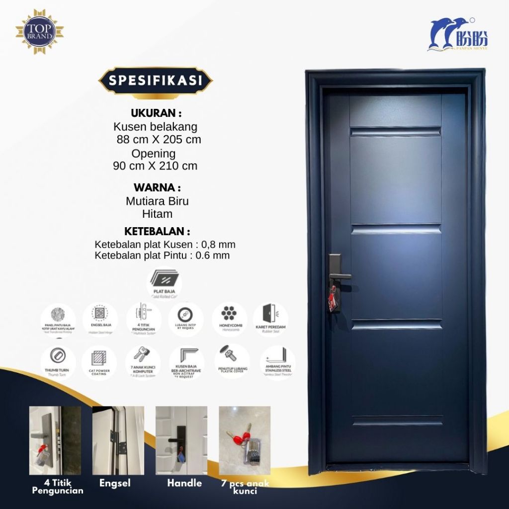 PINTU BAJA SINGLE PANPAN/PINTU UTAMA RUMAH MEWAH/PINTU DEPAN RUMAH/PINTU BAJA BERKUALITAS