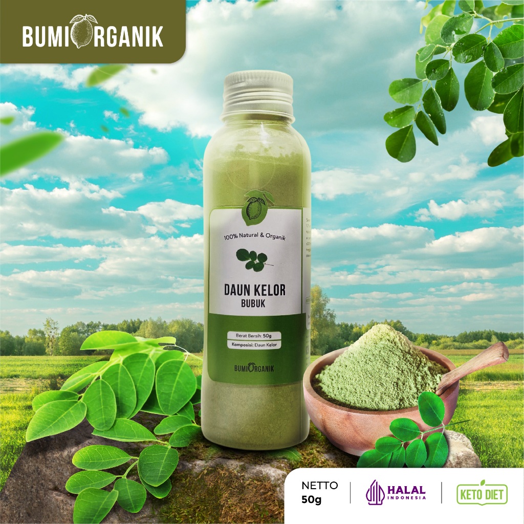 

BUBUK DAUN KELOR 50G DAUN KELOR ORGANIK BUMI ORGANIK / SERBUK PREMIUM SUPER HALUS BUBUK POWDER MORINGA 100% ORIGINAL PURE ORGANIC / MORINGA POWDER / DAON KELOR / DAUN KELOR PENINGGI BADAN / SERBUK KELOR /NUTRIFARM / BEORGANIK / DARI BUMI / SAFIYA / GALLE