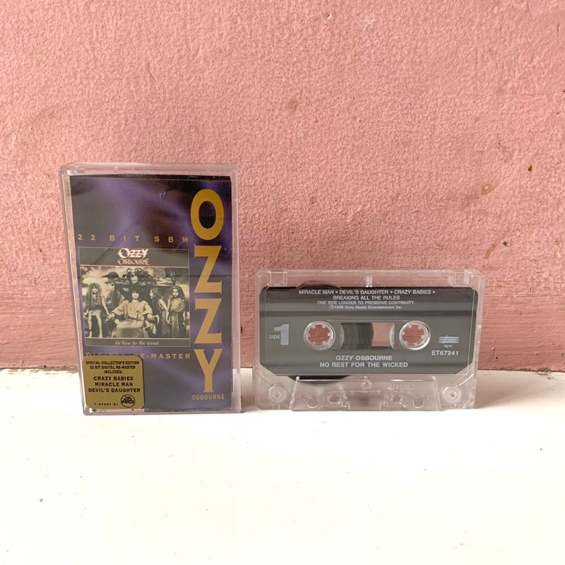 Kaset Pita Import Rock Heavy Metal Ozzy Osbourne - No Rest For The Wicked USA Press (Black Sabbath V