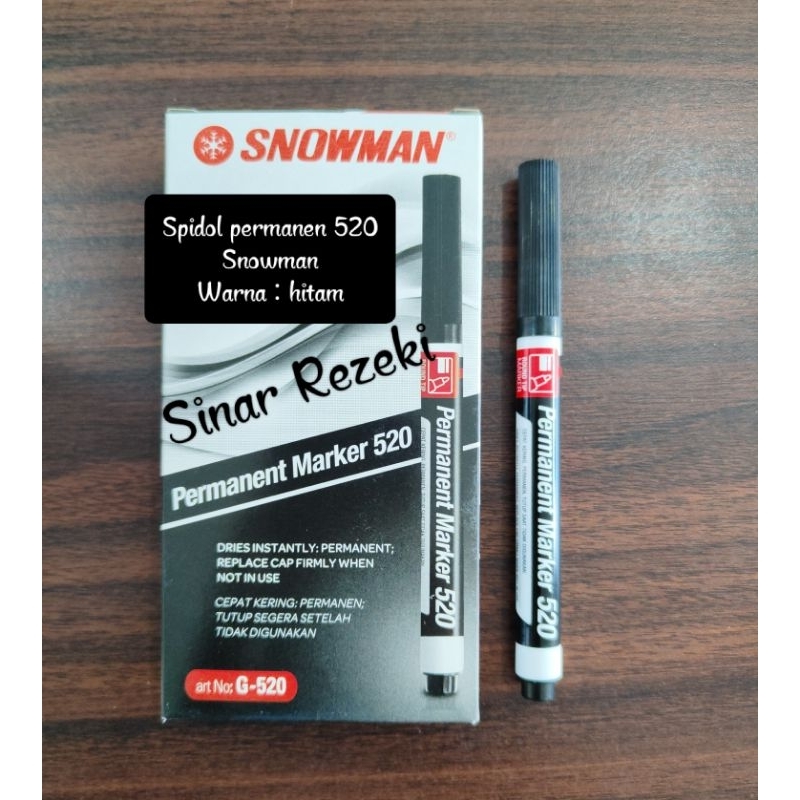 

1 buah!!G-520!!Spidol permanen snowman/permanent marker 520/spidol permanen snowman