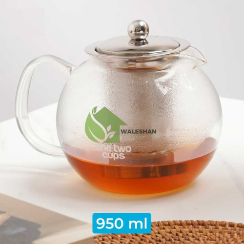 Teapot Tea Pot Infuser Teko Kaca Pemanas Masak Air Panas Penyeduh Kopi Susu Teh Serbaguna Kaca Tahan