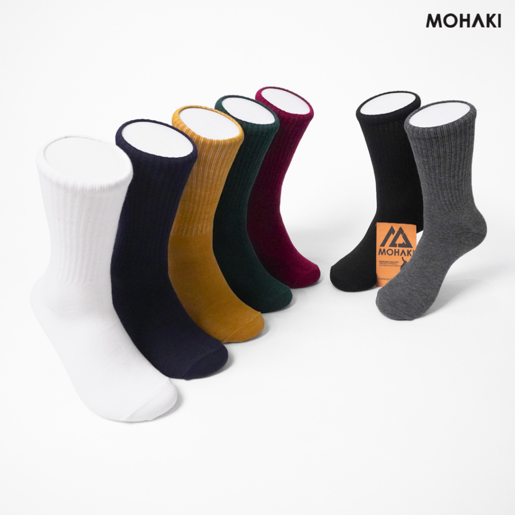 GROSIR KAOS KAKI PRIA | KAOS KAKI BASIC | KAOS KAKI POLOS | MOHAKI SOCKS