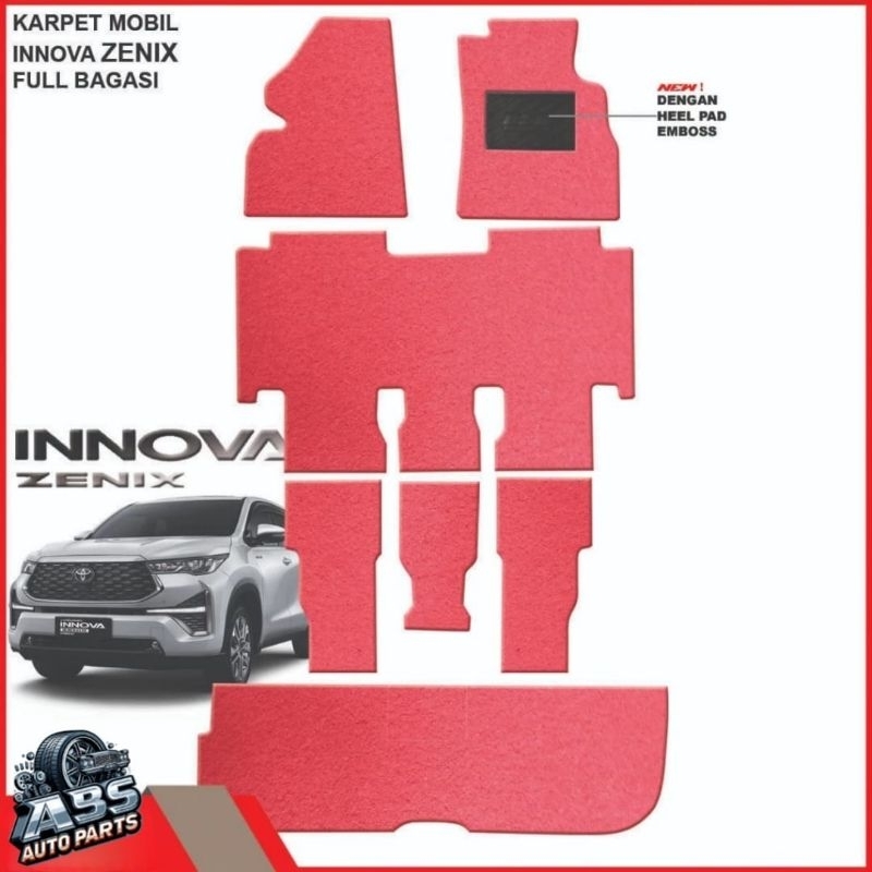Karpet Mobil Toyota Innova Zenix Full Set - Karpet Mie Innova - Karpet Zenix