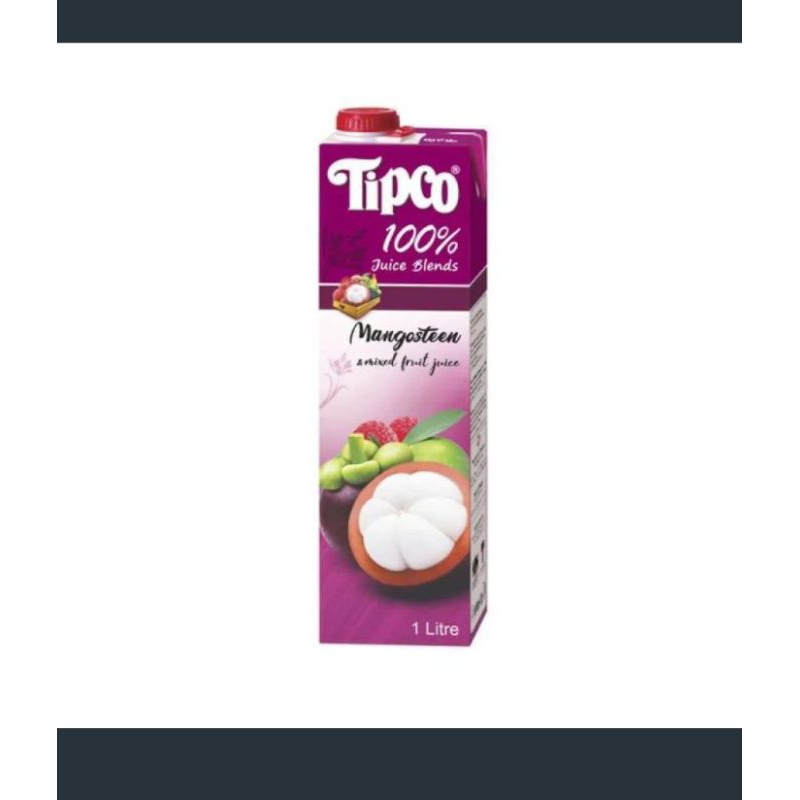 

tipco 100℅ mangoesteen mix fruit juice 1lt