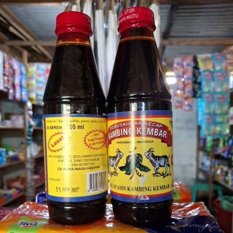 

Kecap Asin Kambing Kembar 320ml