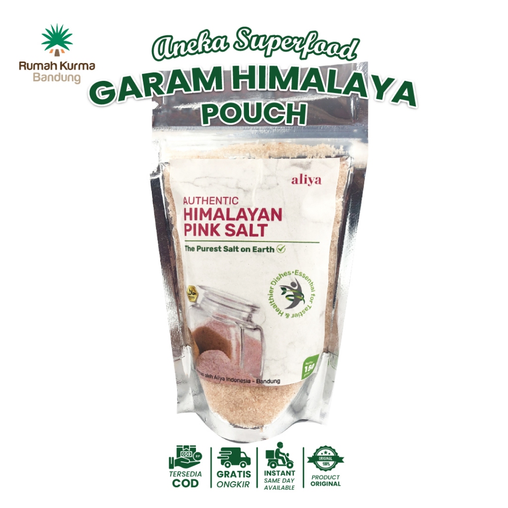 

Garam Himalaya 1 kg / Himalayan Pink Salt / Garam Organik Garam Murni