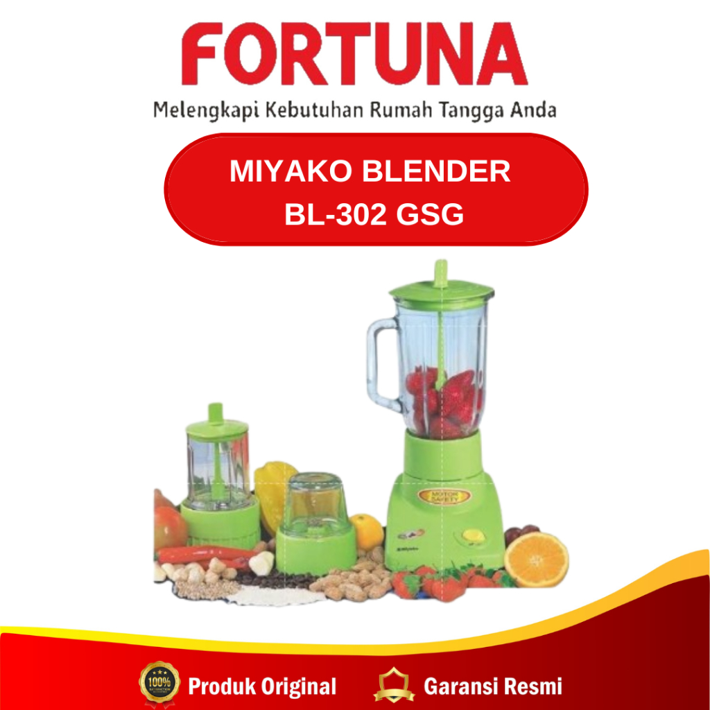 Miyako Blender BL-302 GSG / Y / Blender Miyako Kaca