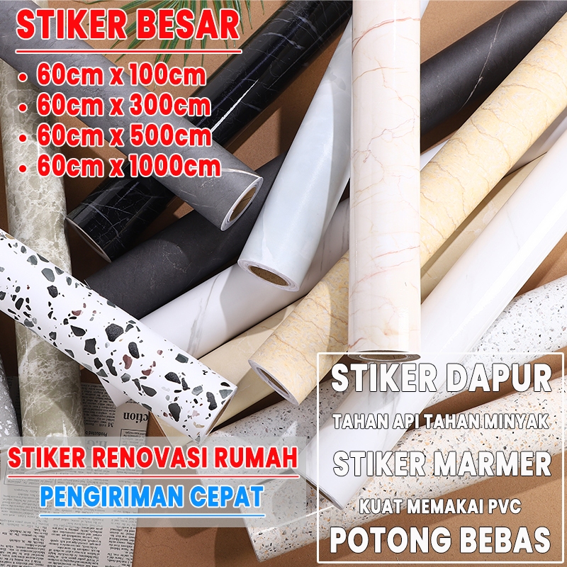 【mahal】stiker dinding dapur wallpaper dapur roll wallpaper lantai dapur wallpaper dapur glossy