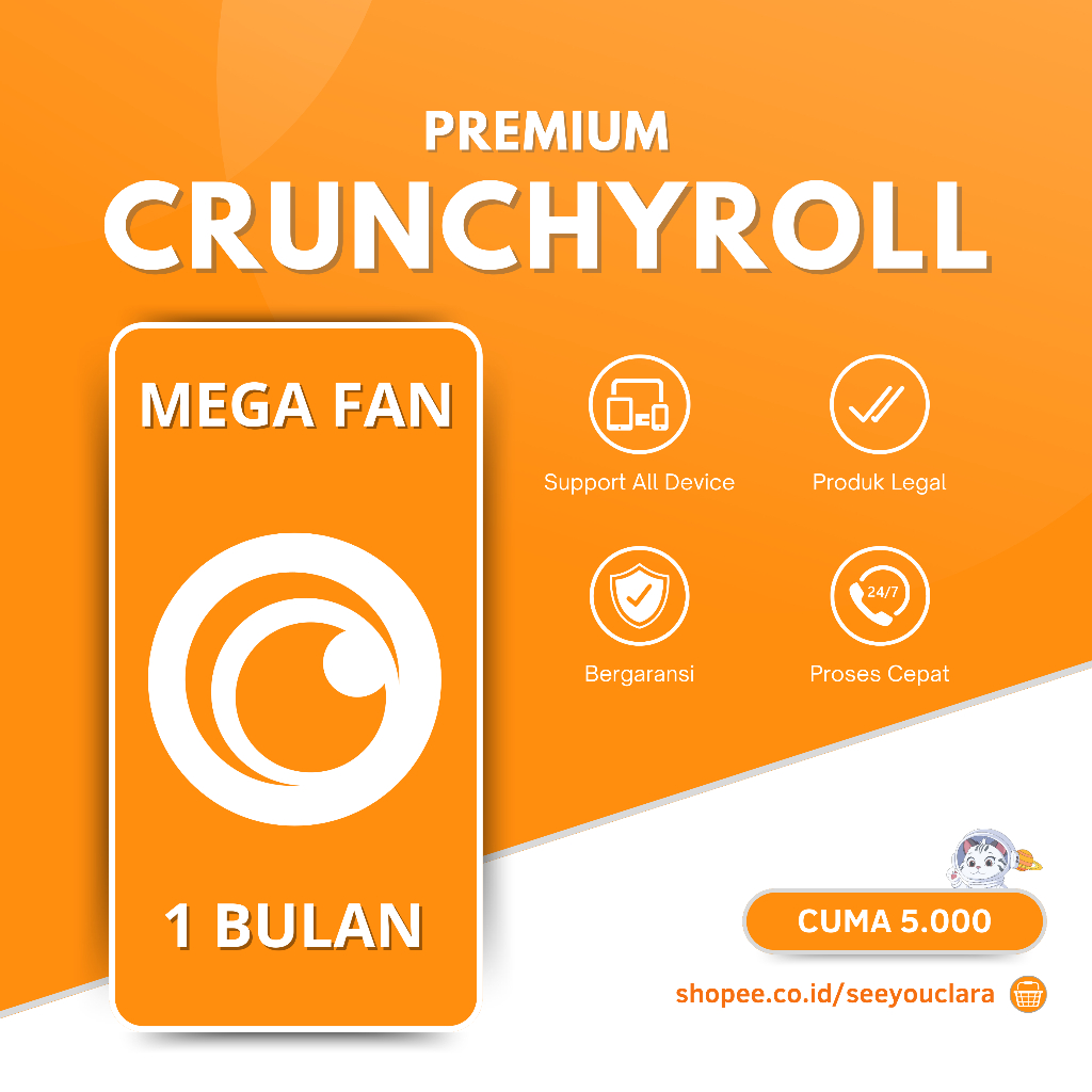 [PROMO] CRUNCHYROLL MEGA FAN SEMINGGU PREMIUM