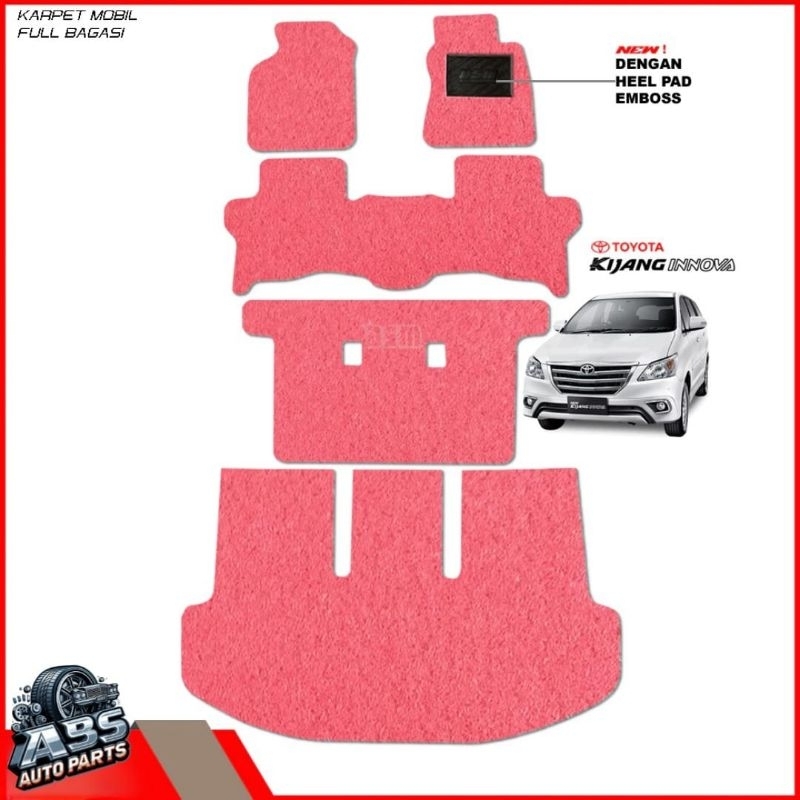 Karpet Mie Mobil Kijang Innova (2015 Kebawah) Full Set - Karpet Kijang Innova - Karpet Innova