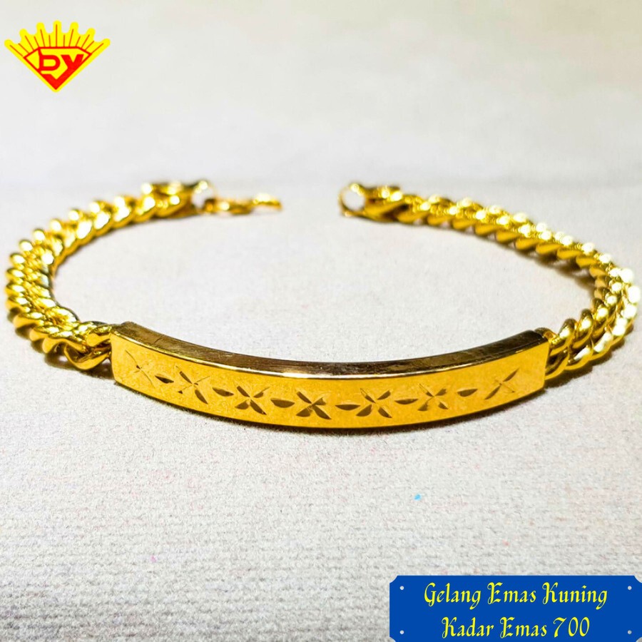 Gelang Rantai Emas Kuning Motif Kadar Emas 700