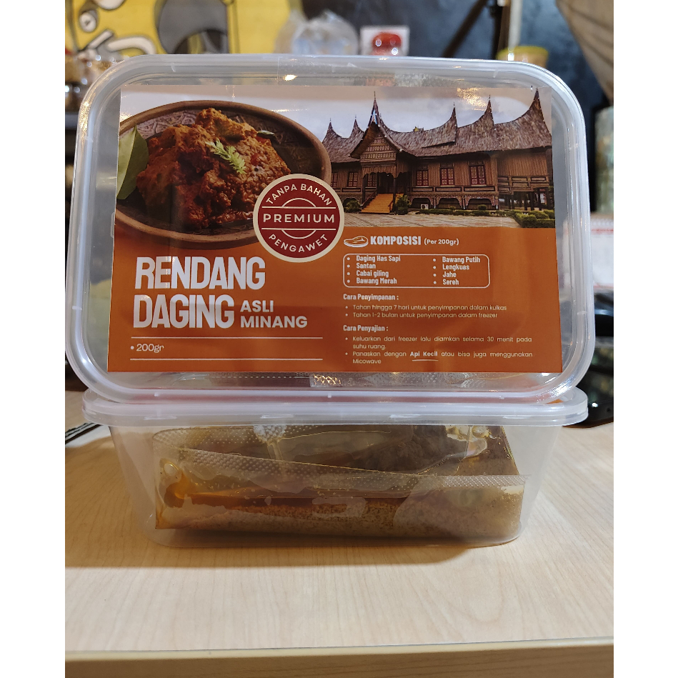 

Rendang Padang Daging 200 gram