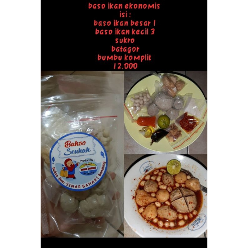 

bakso/baso ikan sinar bahari kemasan ekonomis
