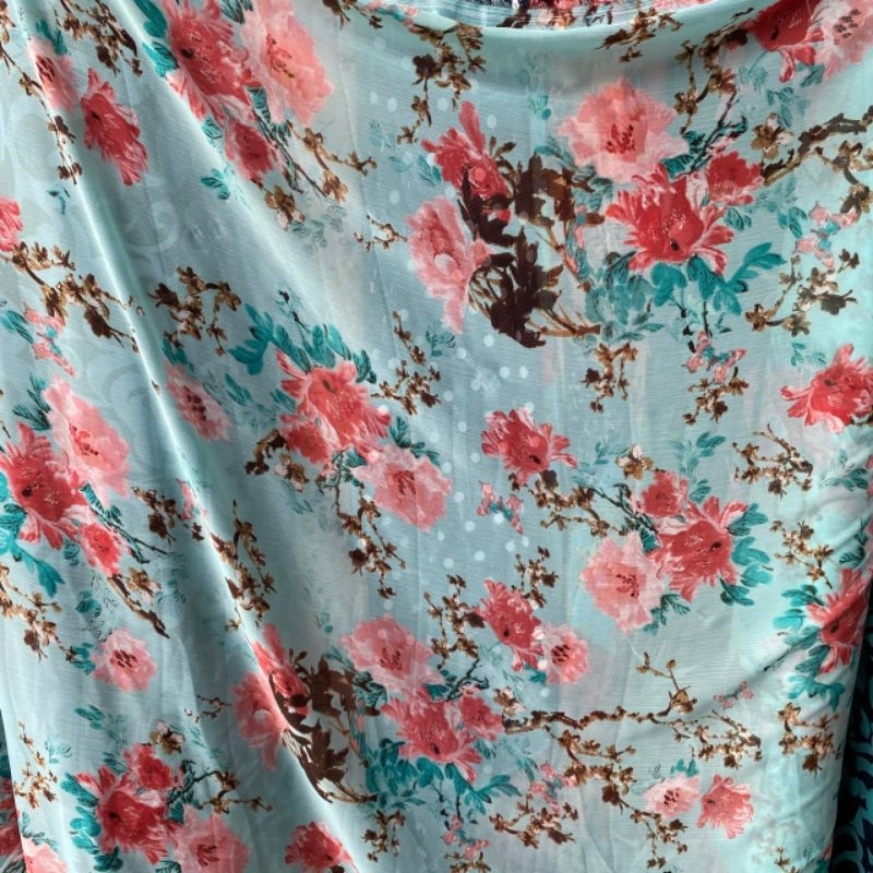 Kain Chiffon Ceruti | Kain Chiffon Premium | Kain Ceruti Motif | Kain Motif Premium