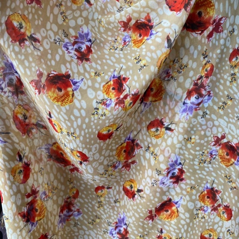 Kain Chiffon Ceruti | Kain Chiffon Premium | Kain Ceruti Motif | Kain Motif Premium