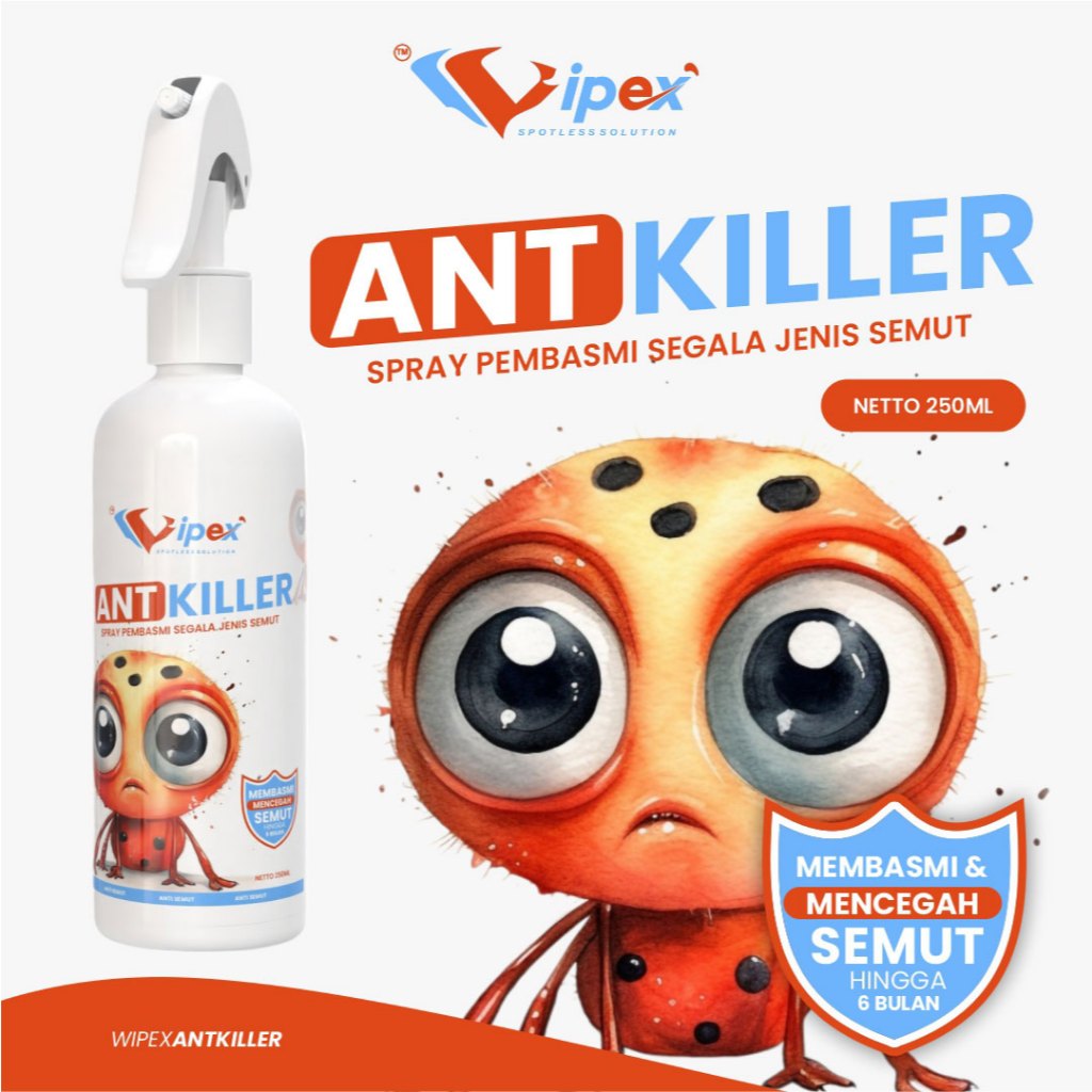WIPEX ANT KILLER SPRAY PENGUSIR SEMUT AMPUH / PEMBASMI HAMA SEMUT EFEKTIF ANTI SEMUT RACUN SEMUT HIT