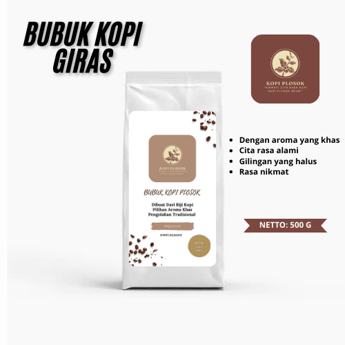 

Bubuk Kopi Giras Murni 500g [ Murah & Berkualitas ]