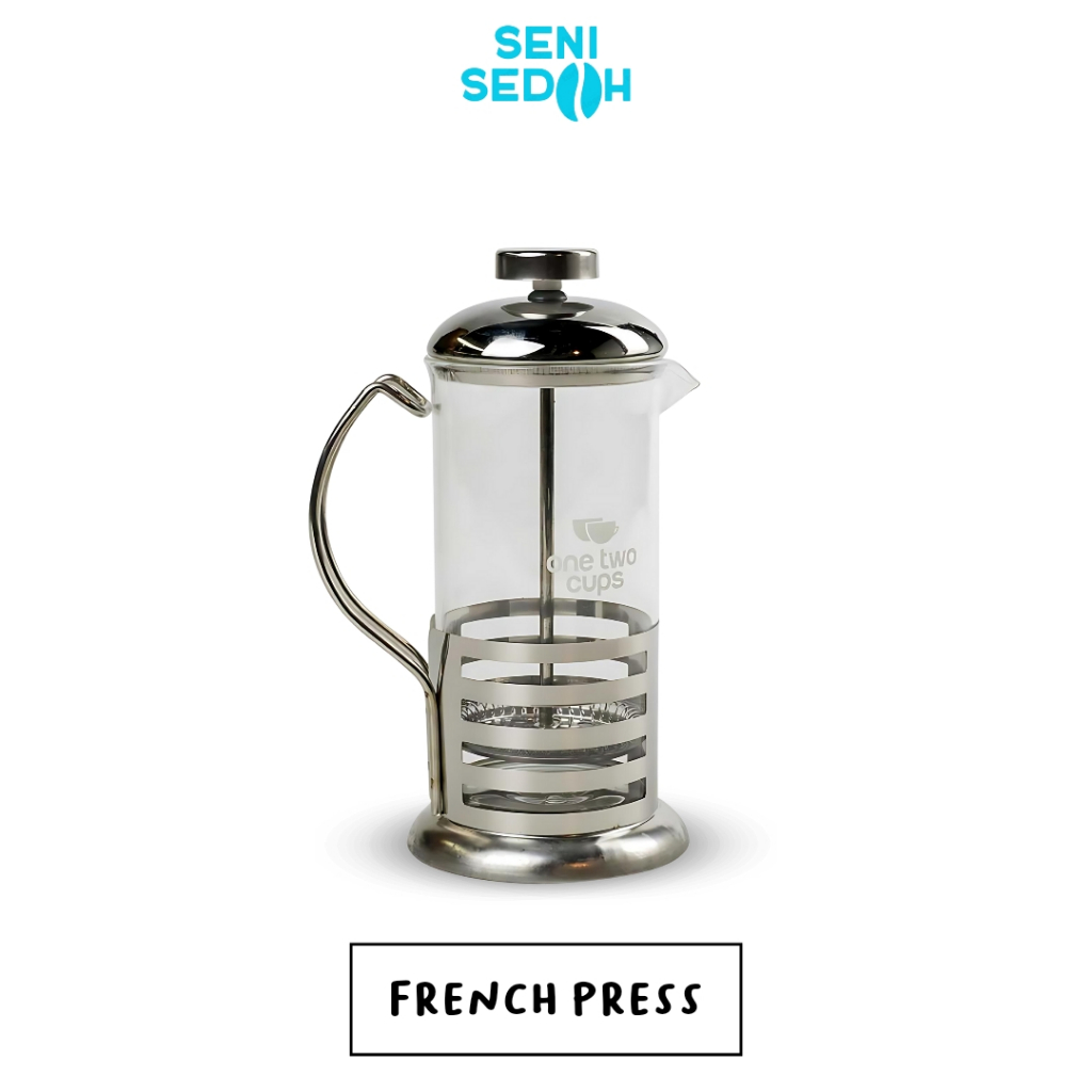 One Two Cups Teko Pembuih Susu Coffee French Press