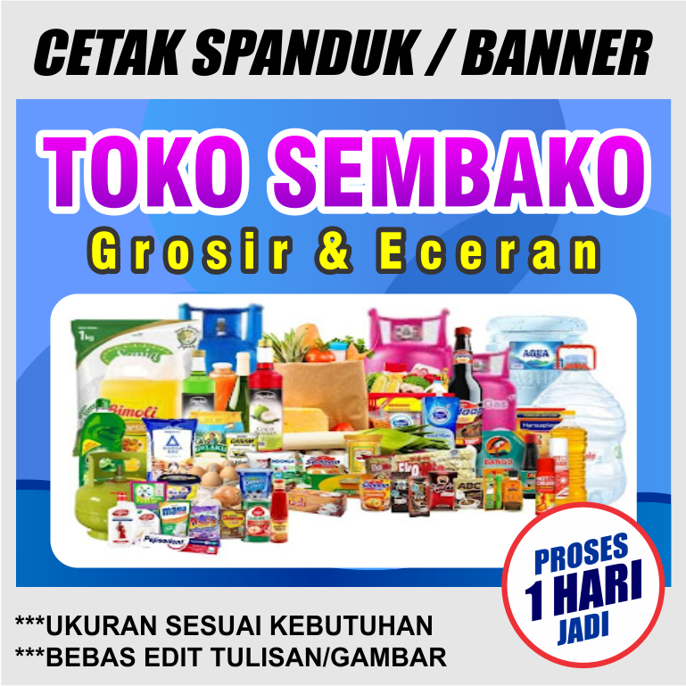 spanduk banner toko sembako cetak benner toko sembako custom