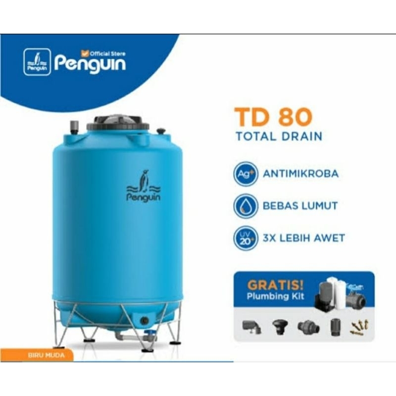 Penguin TD60 80 tangki tandon air 600 800 Liter