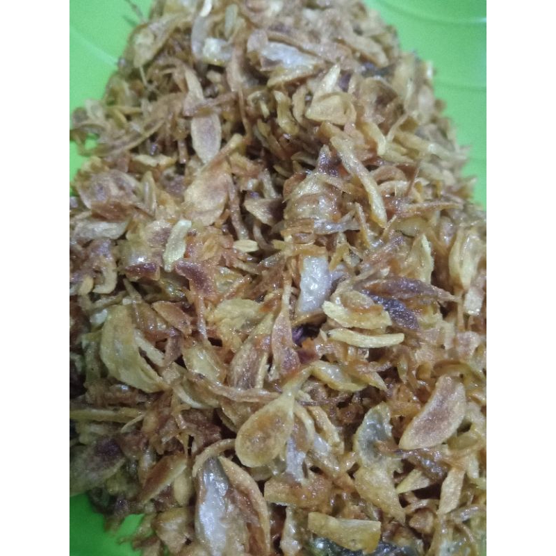 

Bawang Goreng merk " Eat Me Kitchen " asli tanpa tepung kemasan toples 200ml