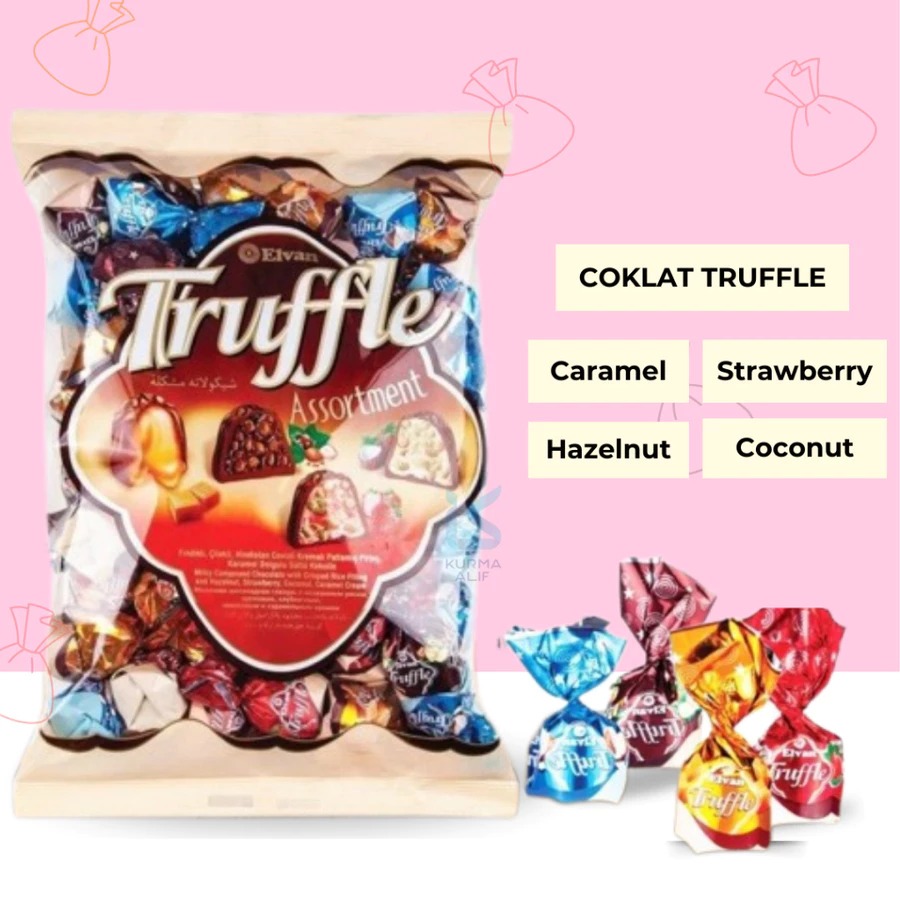 

Coklat Arab / Coklat Turki Elvan Trufle Oleh-Oleh Haji & Umroh 1 KG (MIX)