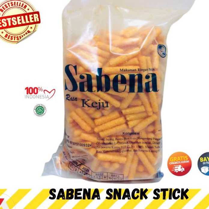 

HJ6 STIK SABENA JUMBO 36gr STIK JAGUNG STIK KEJU STIK BALADO STIK SAPI PANGGANG SNACK