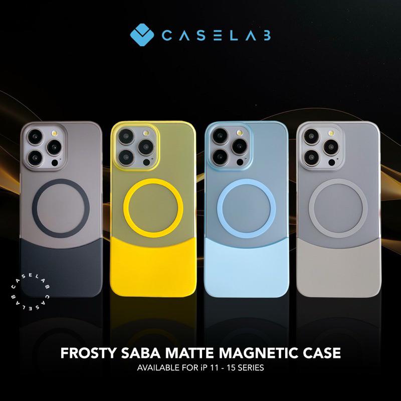 CASELAB FROSTY SABA MATTE Case Magnetic IPH COMPATIBLE FOR IP 15 PROMAX 15 PRO 15 14 PROMAX 14 PRO 1