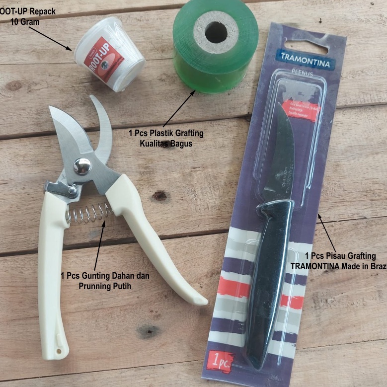 Pasti Sampai  Paket Terlengkap Grafting Tools Tape IsolasiPlastik Grafting Pisau Okulasi Tanaman Gun