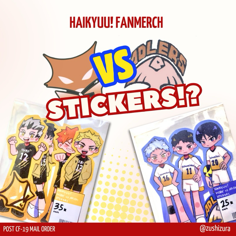 Haikyuu Stickers (MSBY VS ADLERS)