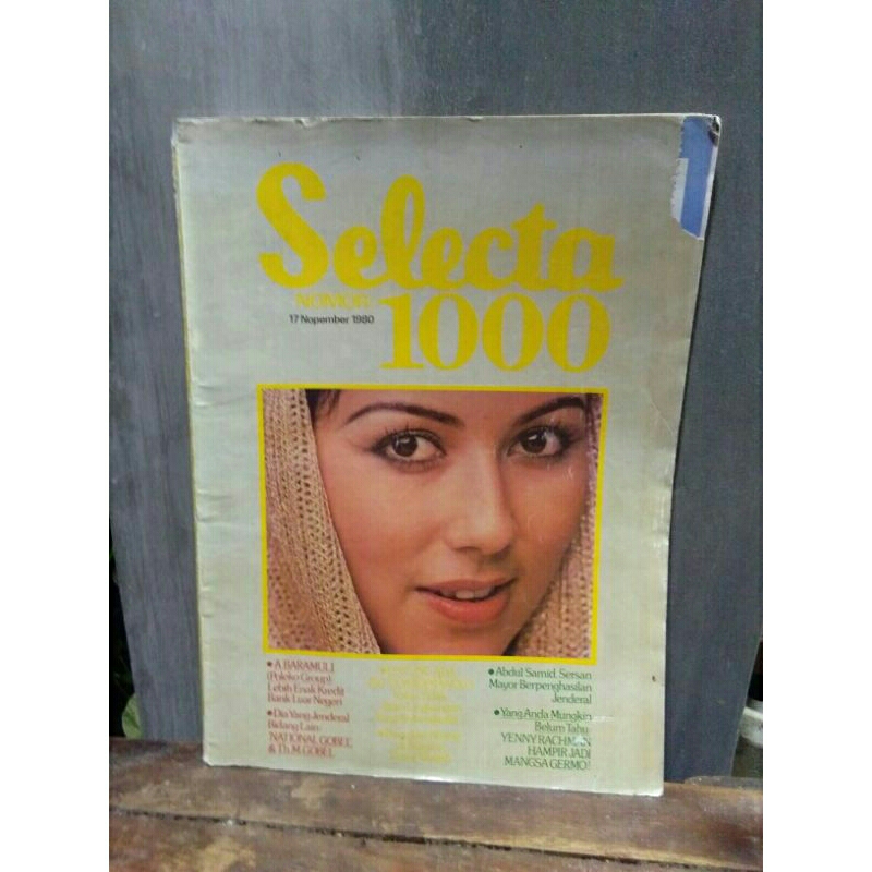 majalah selecta no: 1000 edisi 17 nopember 1980