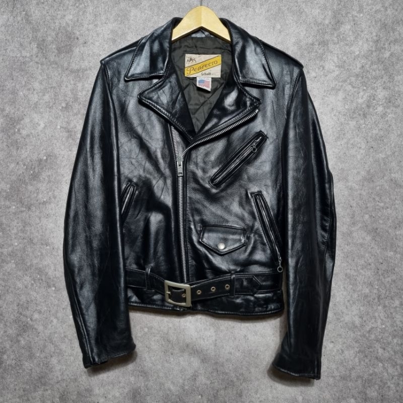 Schott Perfecto NYC 613 One Star Size 34 Made in USA Harley Davidson Avirex Vanson Indians RBC Alpha