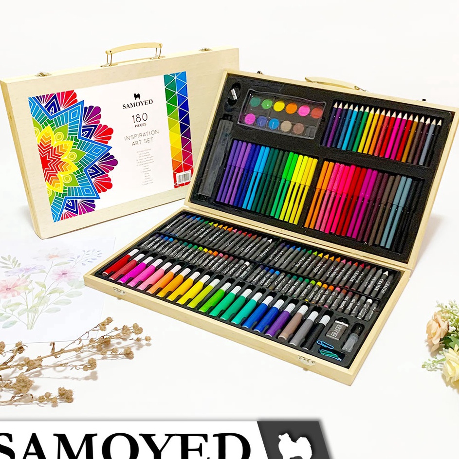 

Pasti Laris Peralatan Gambar Warna Lukis Krayon Spidol Pensil Warna Cat Air Padat Cake Blocks Solid Kotak Koper Kayu Inspiration Art Set Samoyed INSS18