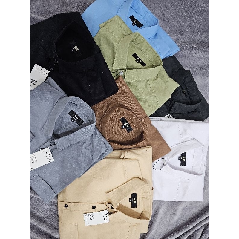 kemeja pendek kemeja pria kemeja HM kemeja cowo kemeja pria hitam kemeja pria putih kemeja lengan pe