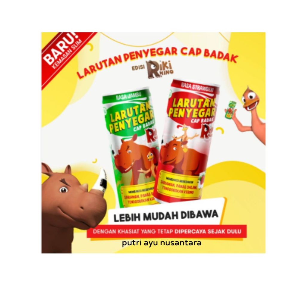 

Larutan Penyegar Cap Badak Anak Rasa Strawberry & Jambu