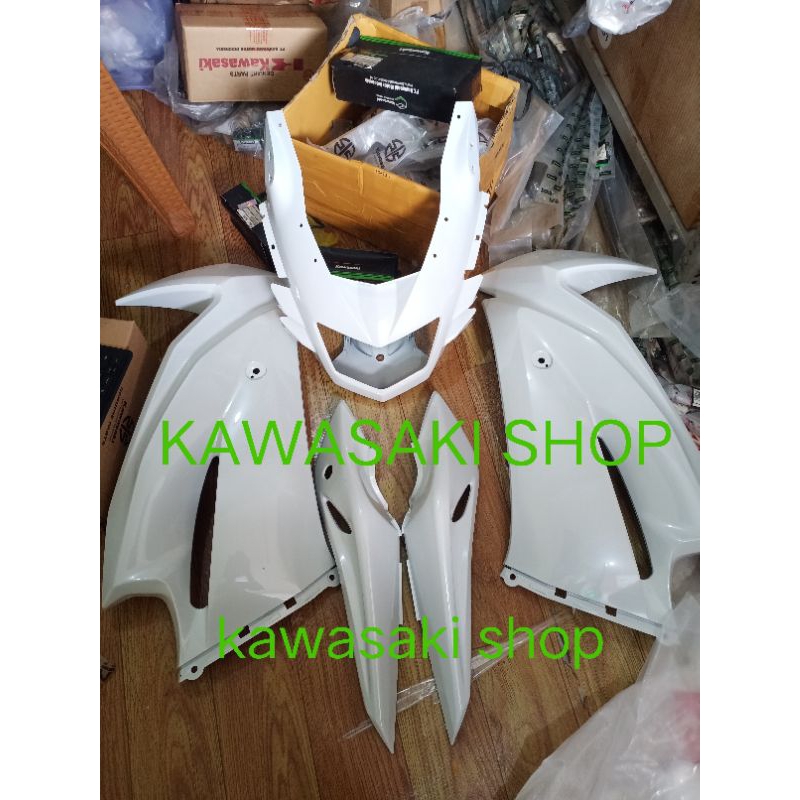 fairing fering body set ninja rr new putih original
