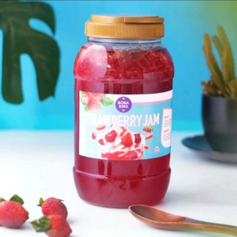 

BOBA KING STRAWBERRY SAUCE | SELAI STRAWBERRY PREMIUM | 2,3 kg boba king strawberry jam