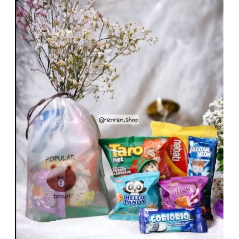 

READY LANGSUNG KIRIM PAKET SNACK ULTAH TAS