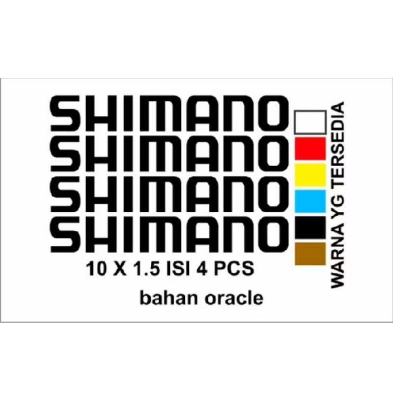 Stiker Sepeda Shimano Cutting Sticker Shimano