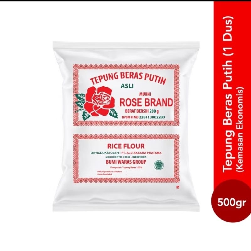 

Tepung Beras Putih Rose Brand Kemasan 500 Gram