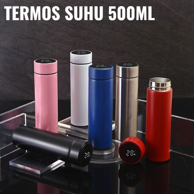 

(free bubble) Termos Air Panas dingin LED suhu display stanless